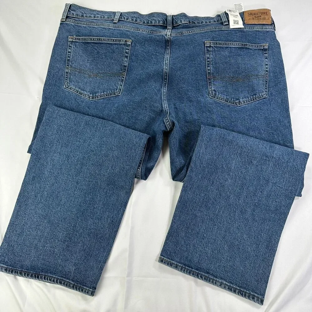 Signature Gold levis Strauss‎ Label Jeans Men's Denim Size 50x32 Relaxed